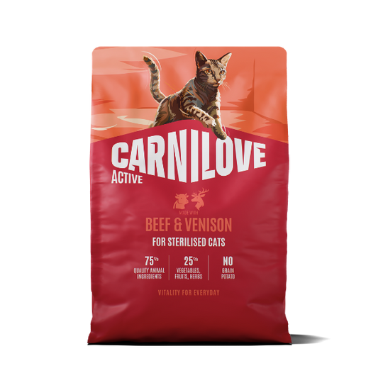 Carnilove Active Beef & Venison Cat Dry Food