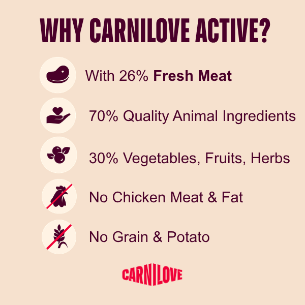 Carnilove Active Salmon & Turkey Dry Dog Food
