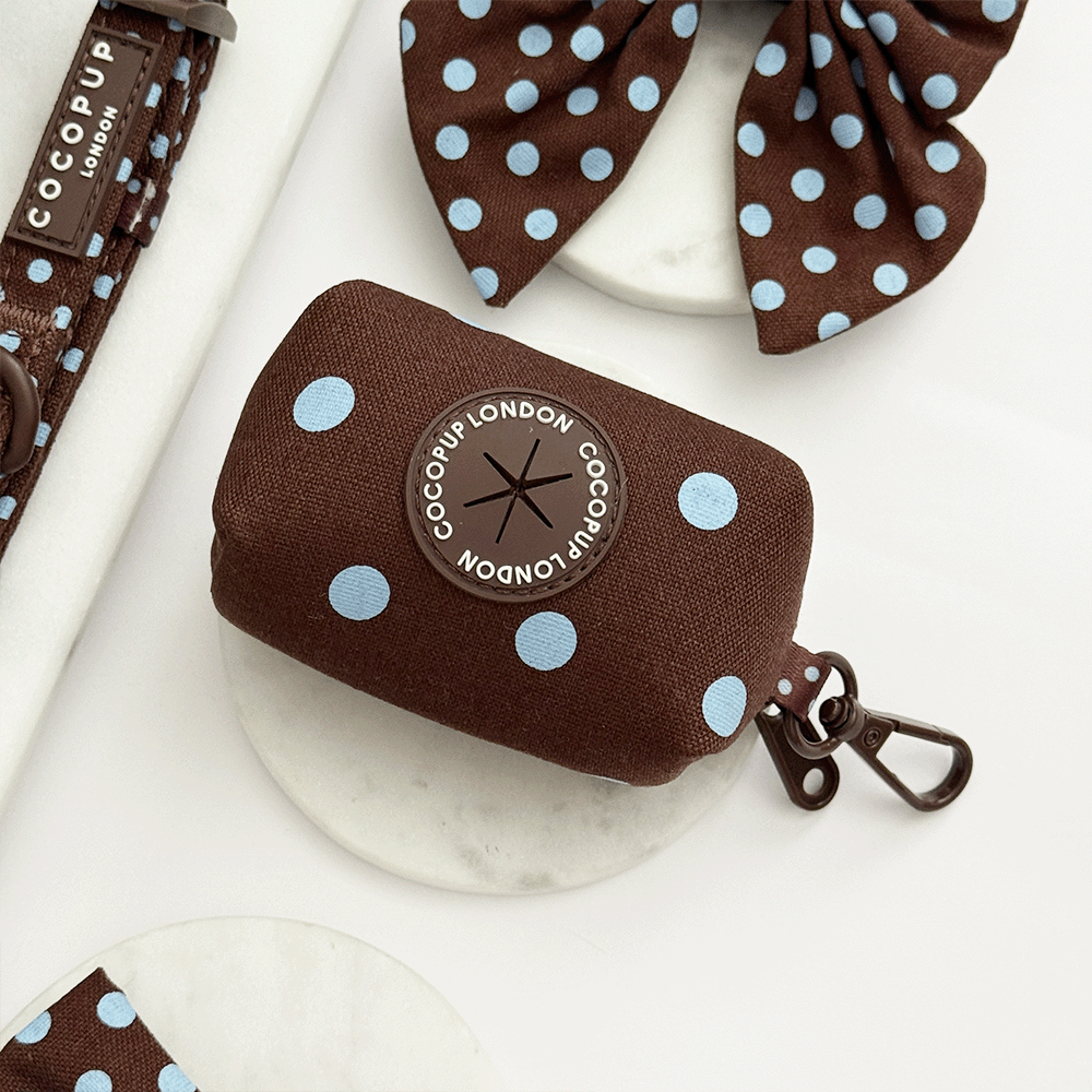 Cocopup London Biscotti Blue Poo Bag Holder