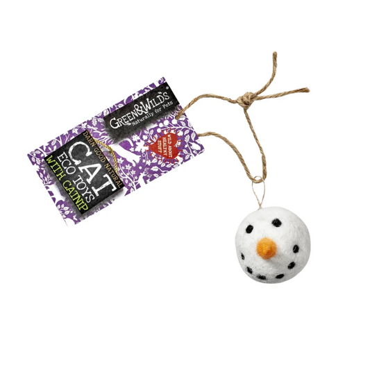 Green and Wild's Christmas Brrrian Eco Cat Toy with Catnip