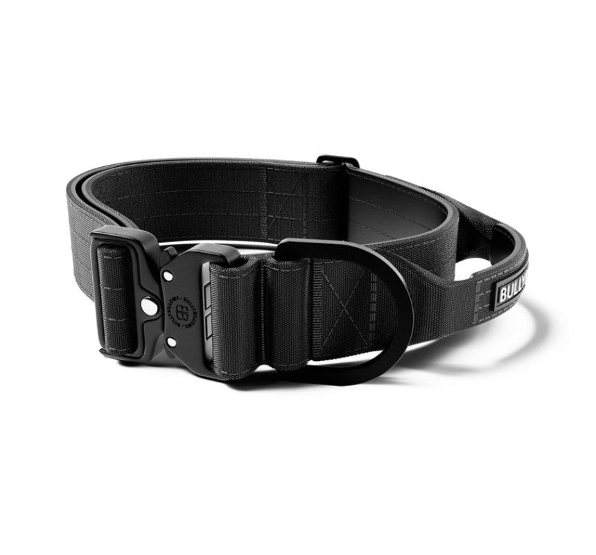 BullyBillows Lighter Combat Collar With Handle Rated Clip Black