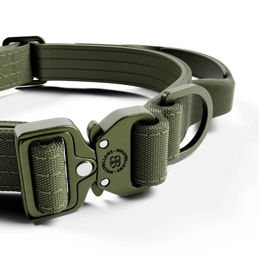 BullyBillows Lighter Combat Collar With Handle Rated Clip Khaki x Khaki