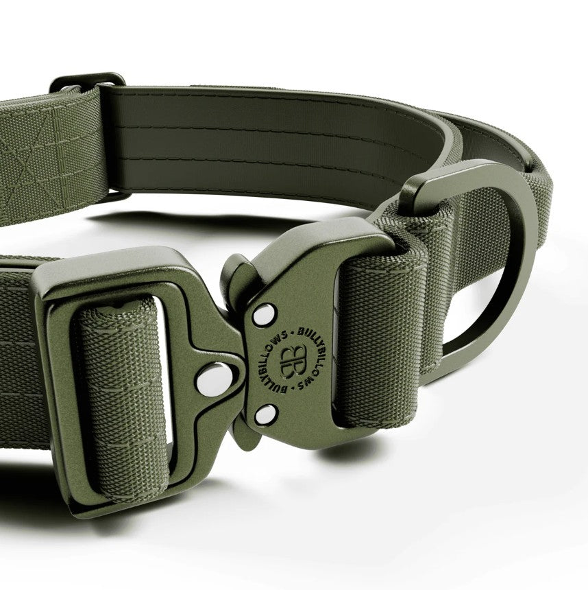 BullyBillows Lighter Combat Collar With Handle Rated Clip Khaki x Khaki