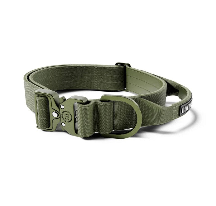 BullyBillows Lighter Combat Collar With Handle Rated Clip Khaki x Khaki