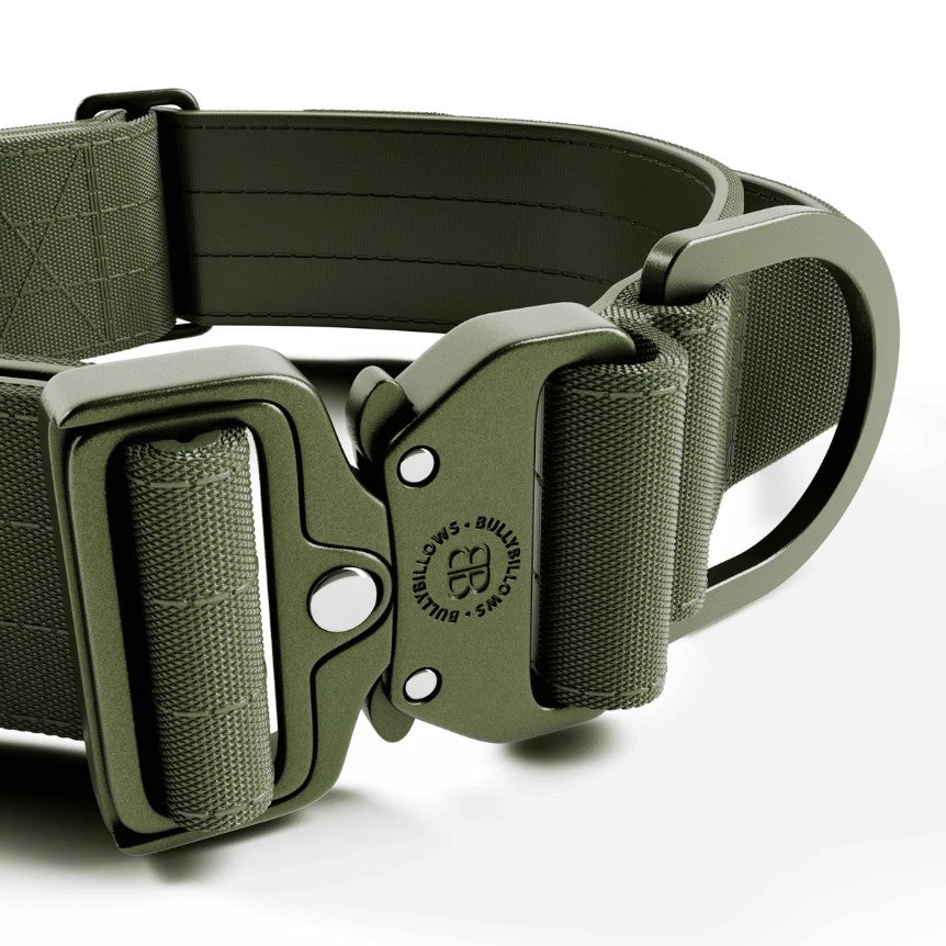 BullyBillows Lighter Combat Collar With Handle Rated Clip Khaki x Khaki