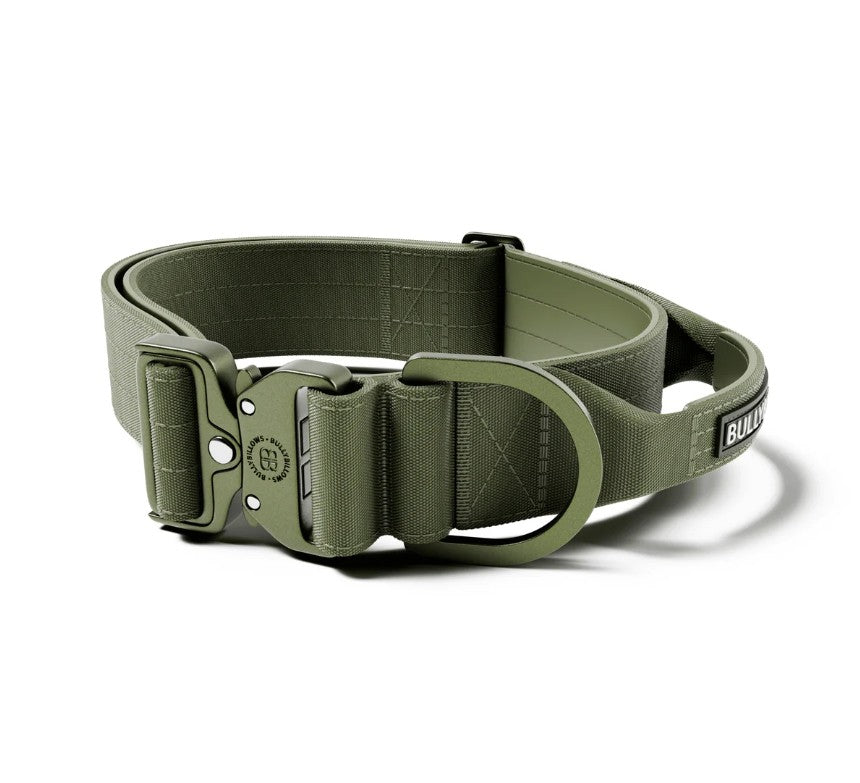 BullyBillows Lighter Combat Collar With Handle Rated Clip Khaki x Khaki