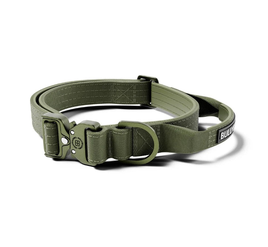 BullyBillows Lighter Combat Collar With Handle Rated Clip Khaki x Khaki