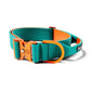 BullyBillows Lighter Combat Collar With Handle Rated Clip Turquoise & Orange