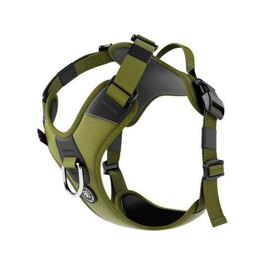 BullyBillows Anti Pull Hurricane Harness - With Handle - Olive Green