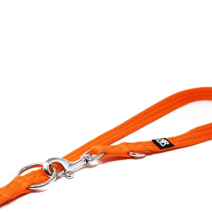 BullyBillows Double Ended Training Dog Lead Orange
