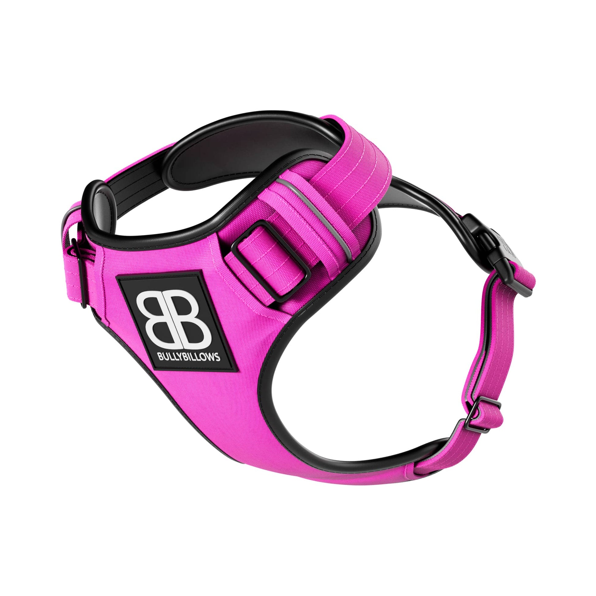 Bullybillows Premium Strong Dog Harness in Magenta Pink