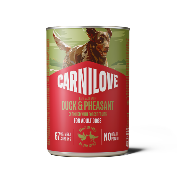 Carnilove Duck & Pheasant Wet Dog Food Can 400g