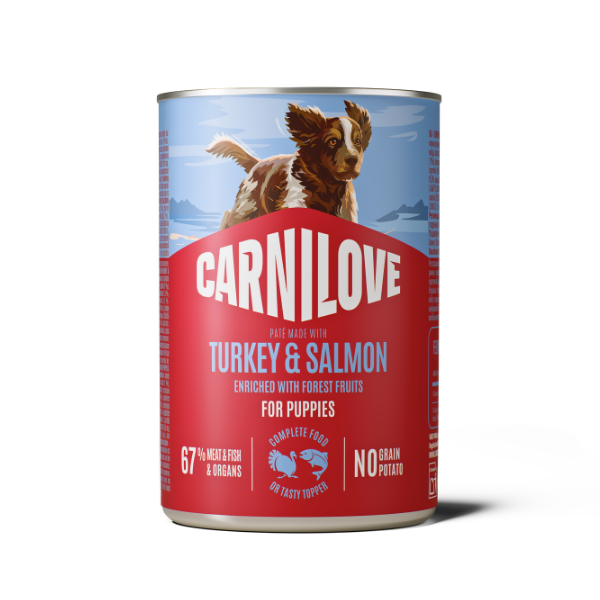 Carnilove Turkey & Salmon Puppy Wet Dog Food Can 400g