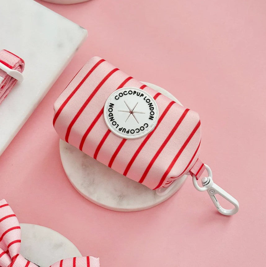 Cocopup London Candy Stripe Poo Bag Holder