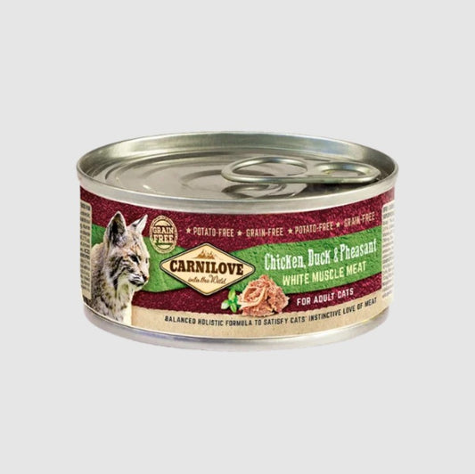 Carnilove Chicken, Duck and Pheasant Can Cat Food 100g