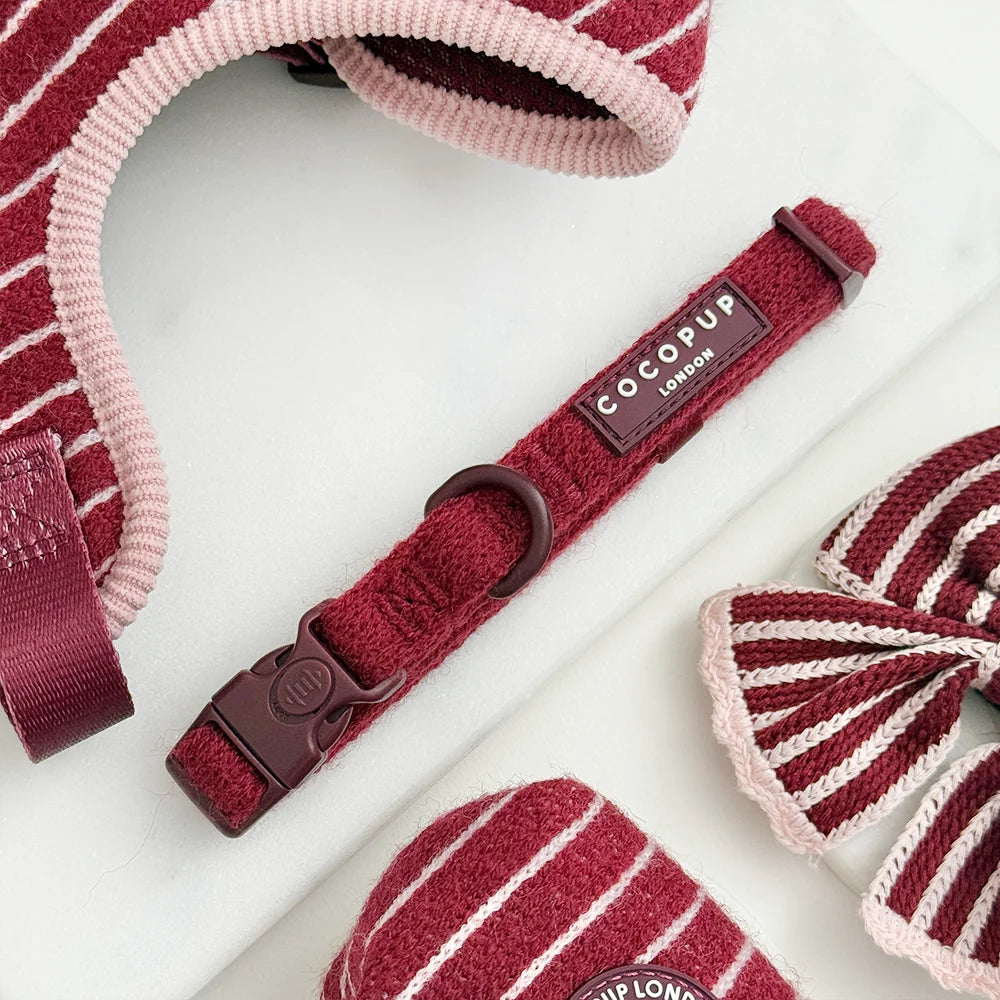 Cocopup Knitted Cherry Bakewell Collar