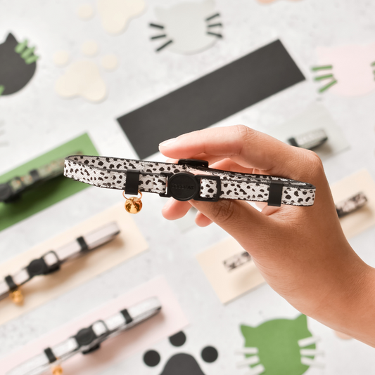 Cococat Cat Collar Monochrome Spots