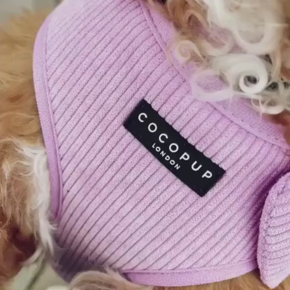 Cocopup London Lilac Cord Dog Harness