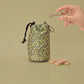 Cocopup London Drawstring Dog Treat Pouch Sage Leopard
