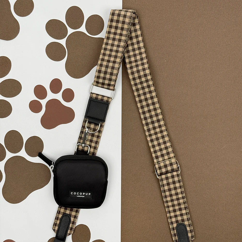 Cocopup London Dog Walking Bag Strap Cotswold Check