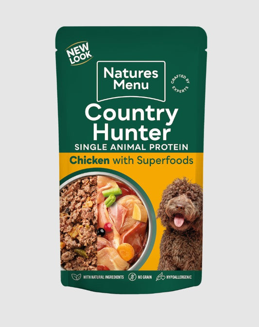 Country Hunter Free Range Chicken Wet Dog Food Pouches 150g