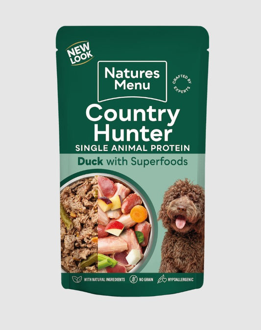 Country Hunter Succulent Duck Wet Dog Food Pouches 150g