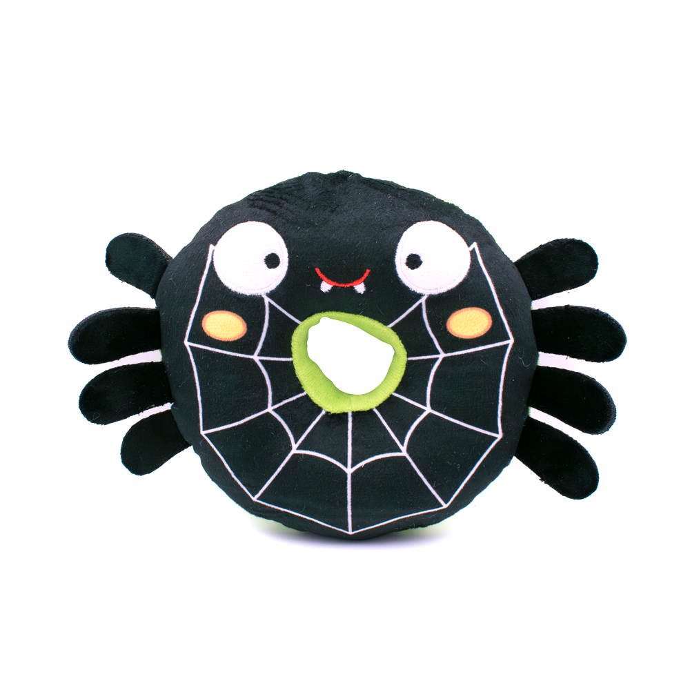 Great&Small Creepy Cuties Donut Spider Dog Toy