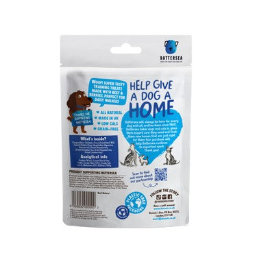 Denzel's Battersea Hearts Beef & Berries Dog Treats 90g