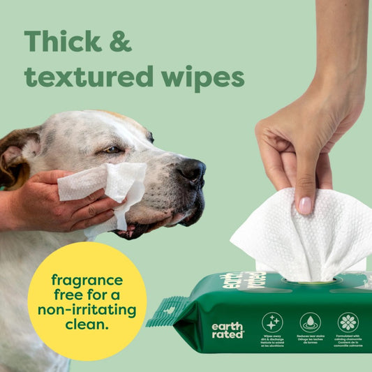 Earth Rated Wild Oat Scent Eye Wipes 60 Wipes