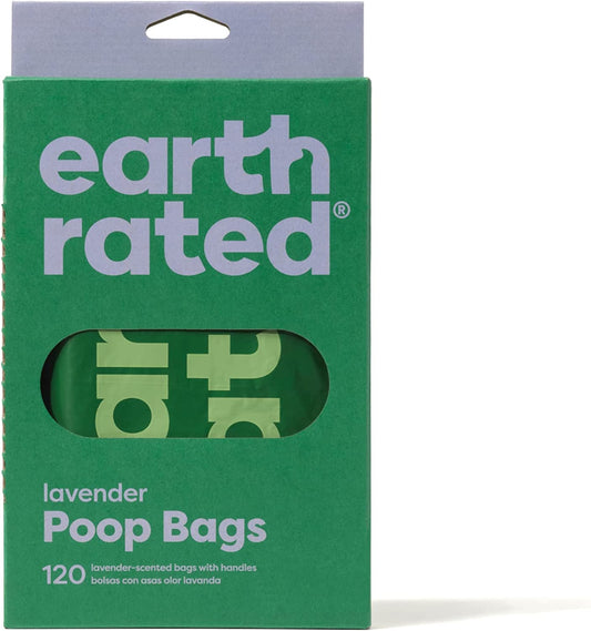 Earth Rated Poop Bag Lavender Tie Handle Bags 120