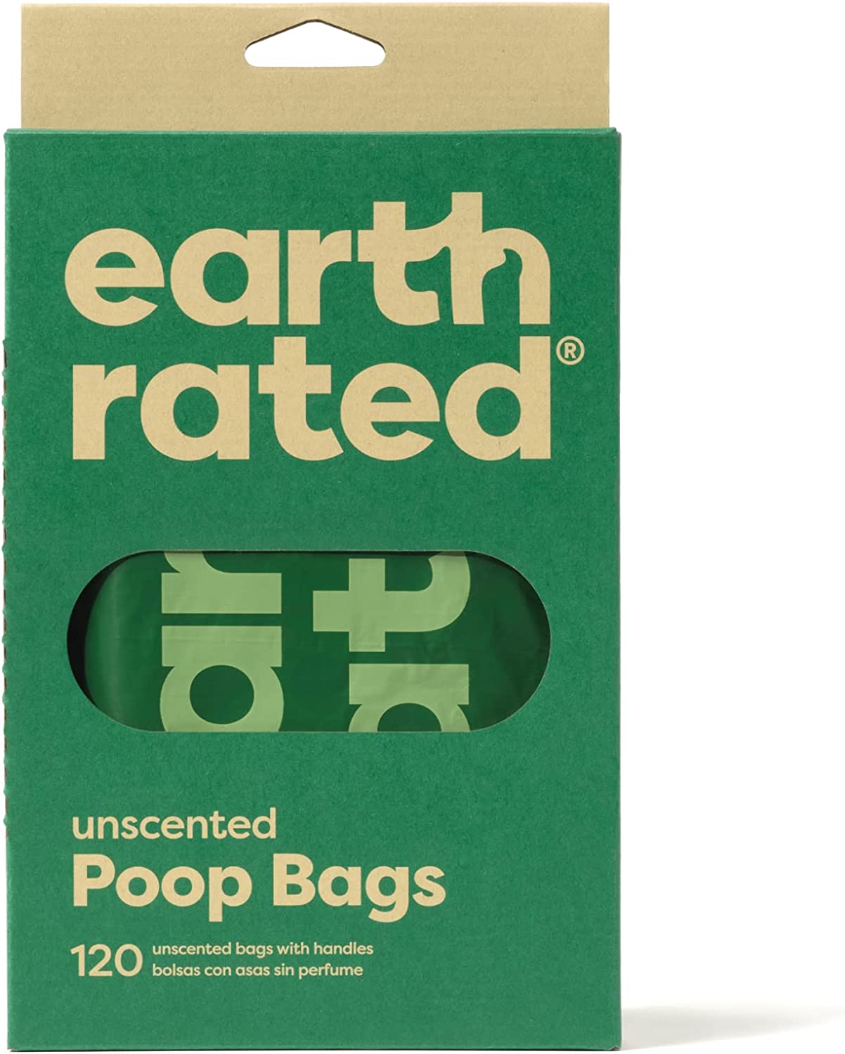 Earth Rated Poop Bag Unscented Tie Handle Bags 120
