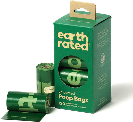 Earth Rated Poop 120 Bags Unscented 15x8s