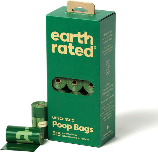 Earth Rated Poop Bags 315 Pack Unscented (21x15)