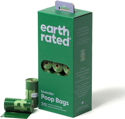 Earth Rated Poop Bags 315 Pack Lavender (21x15)