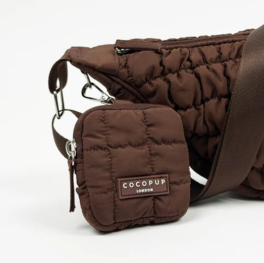 Cocopup London Dog Crescent Treat Pouch Espresso