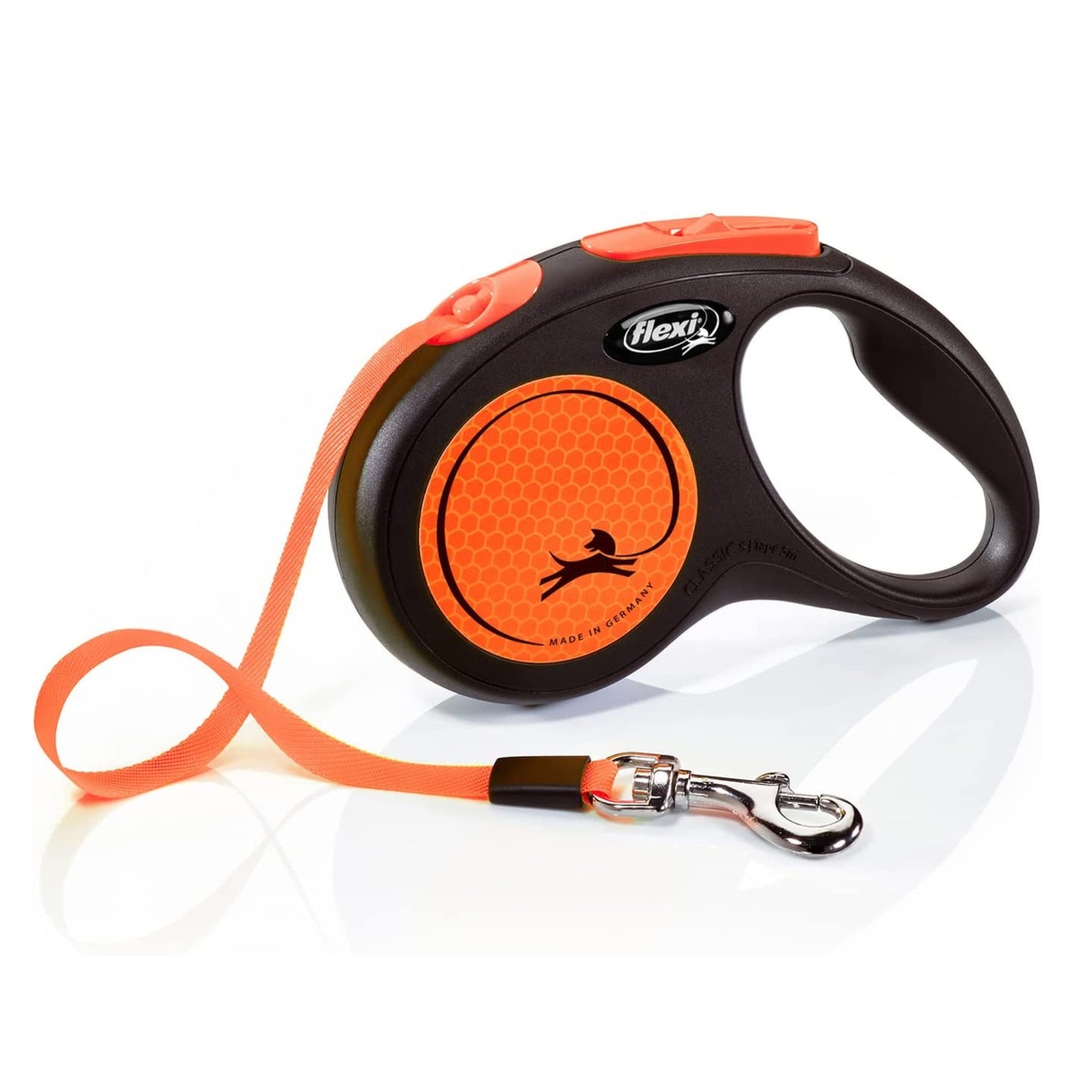 Flexi Neon 5M Retractable Lead Orange