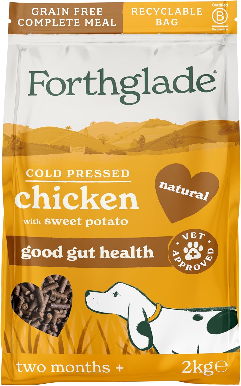 Forthglade Cold Pressed Grain Free Adult Chicken Dry Dog Food