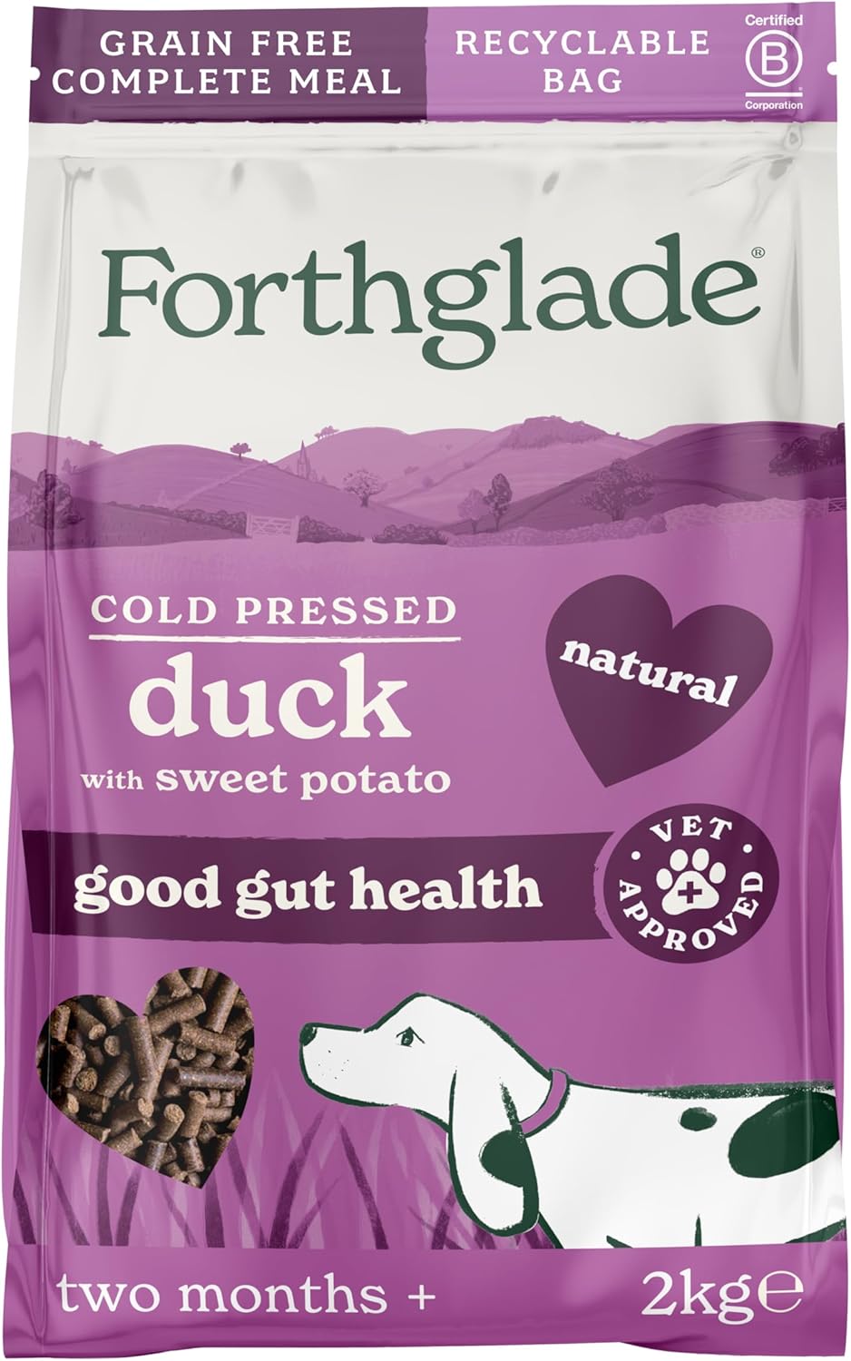Forthglade Cold Pressed Grain Free Adult Duck Dry Dog Food