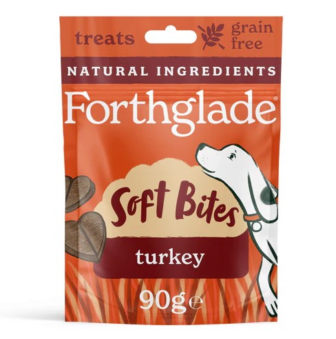 Forthglade Soft Bites Turkey Dog Treats 90g