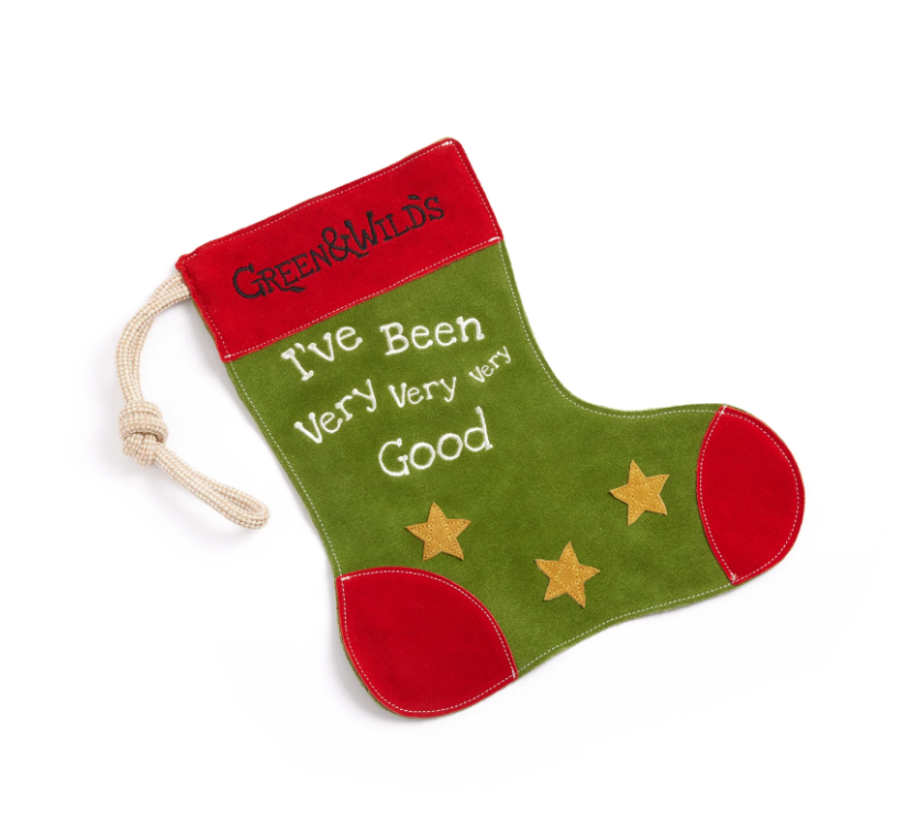 Green & Wild's Christmas Good Dog Stocking Eco Dog Toy