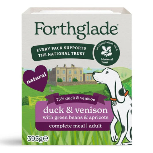 Forthglade Gourmet Duck & Venison with Green Beans & Apricot Wet Dog Food 395g