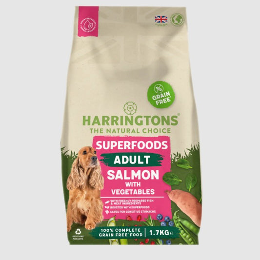 Harringtons Superfoods Grain Free Dry Adult Dog Food Salmon & Vegetables