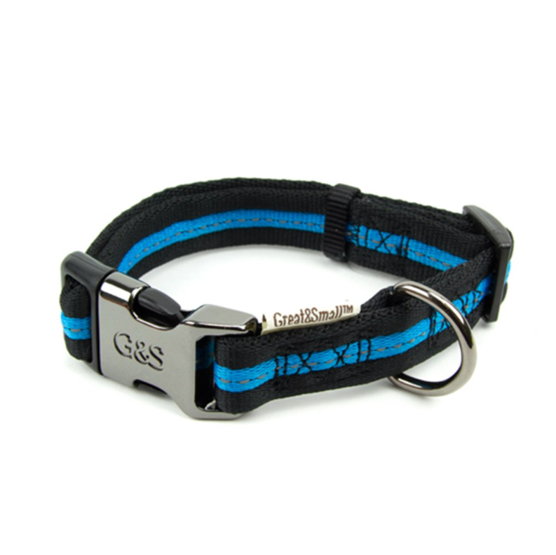 Great&Small Classic Soft Nylon Blue Dog Collar