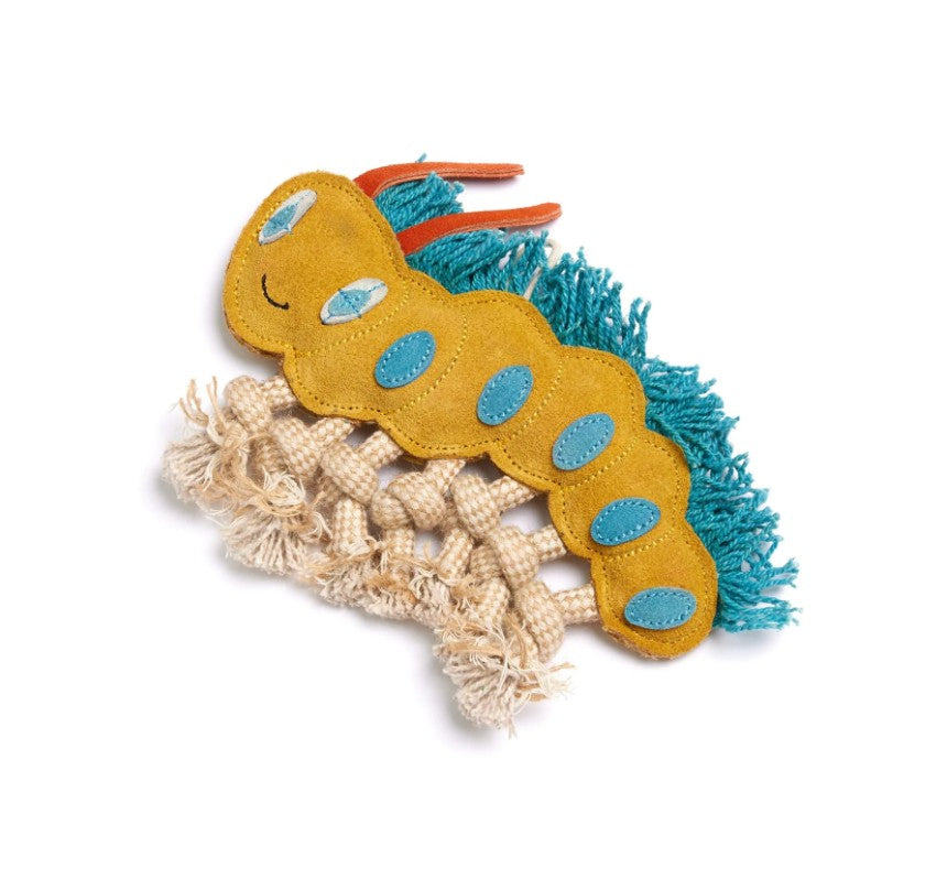 Green & Wild's Clara the Caterpillar Eco Dog Toy