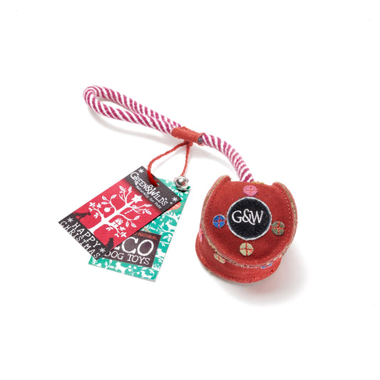 Green & Wild's Christmas Monsieur Bauble Eco Dog Toy