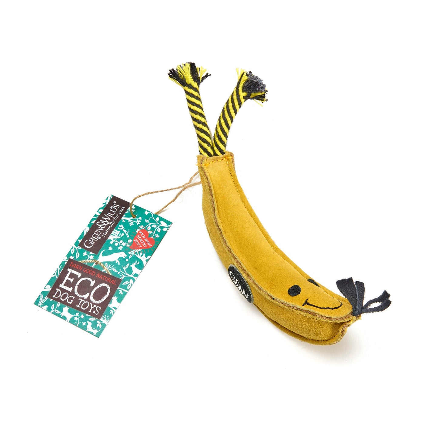 Green & Wild's Barry the Banana Eco Dog Toy