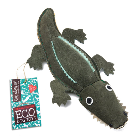 Green & Wild's Colin the Crocodile Eco Dog Toy