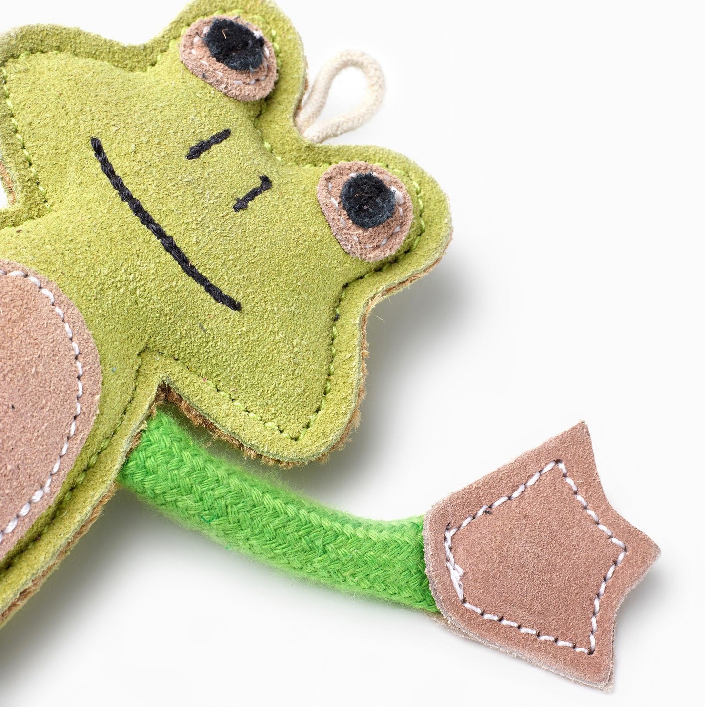 Green & Wild's Francois Le Frog Eco Dog Toy