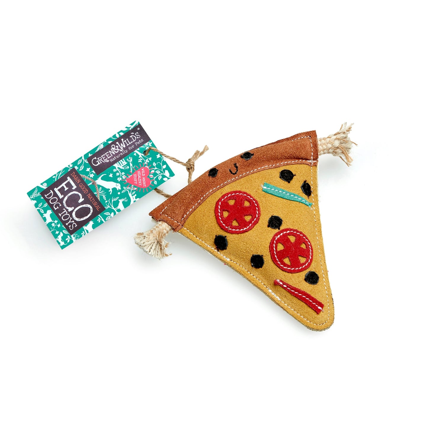 Green & Wild's Pepe le Pizza Eco Dog Toy