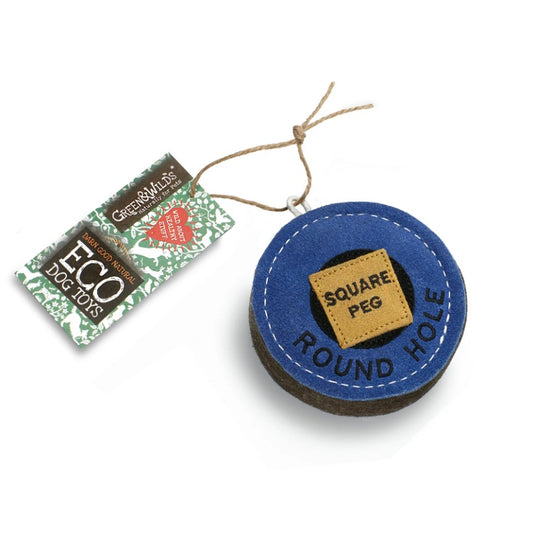 Green and Wild's Square Peg - Round Hole Eco Dog Toy